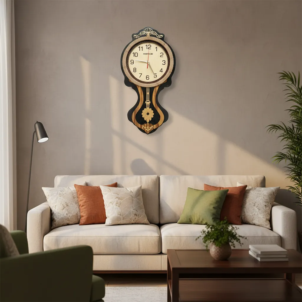 premium  wall clock black