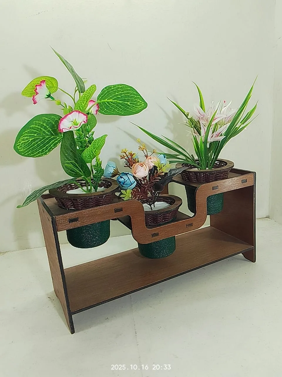 Wooden Plant Stand – Natural Charm for Your Space - Thumbnail 3