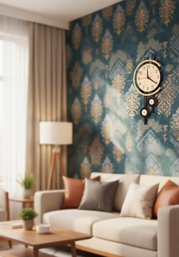 woden wall cclock - Thumbnail 3