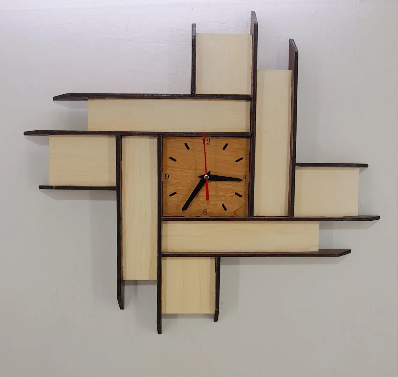 wooden wall clock - Thumbnail 4