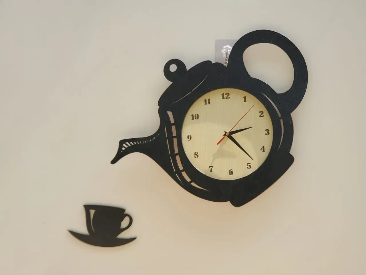ketli cup wooden wall clock - Thumbnail 4
