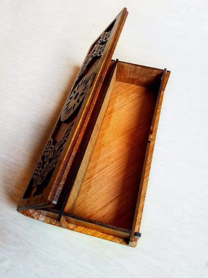 wooden pencil box