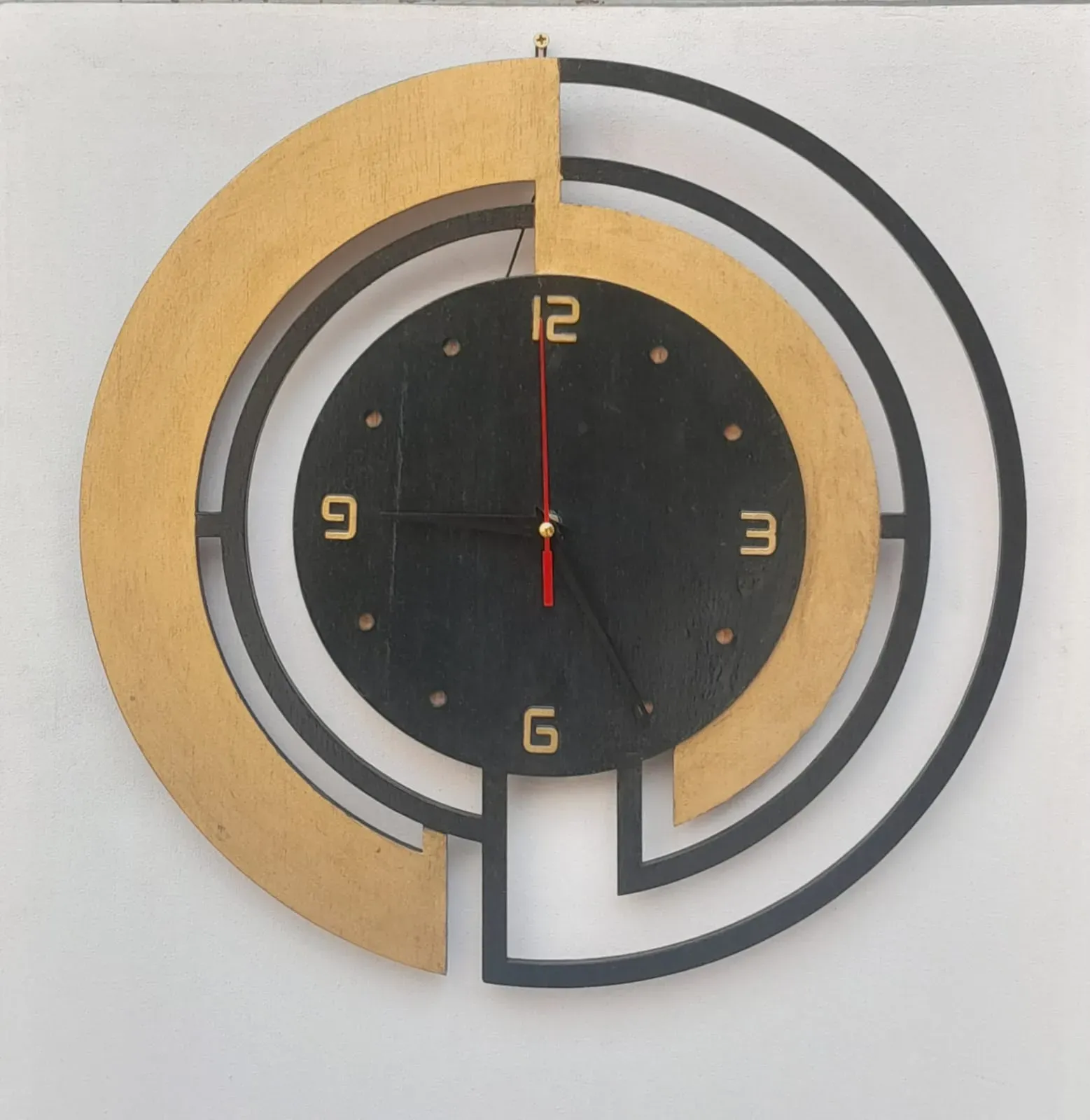 wooden wall clock - Thumbnail 3