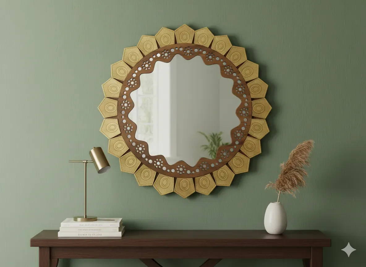 Wooden Mirror (20 inch)