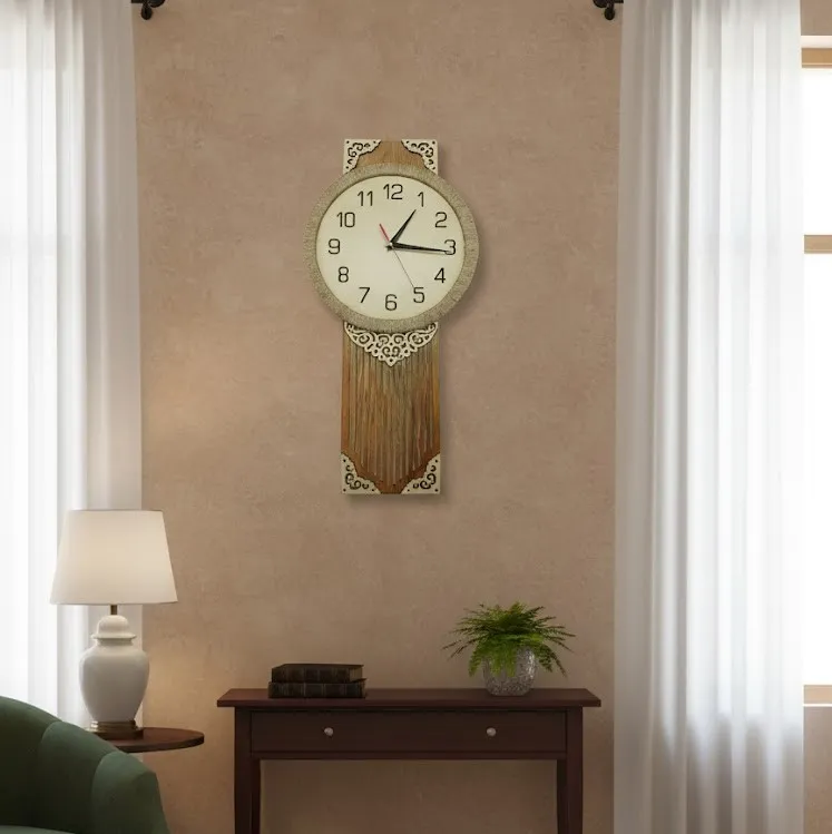Elegant Wooden Wall Clock