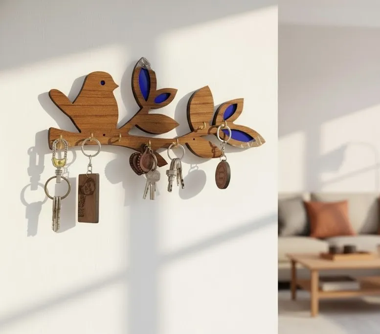 wooden key holder