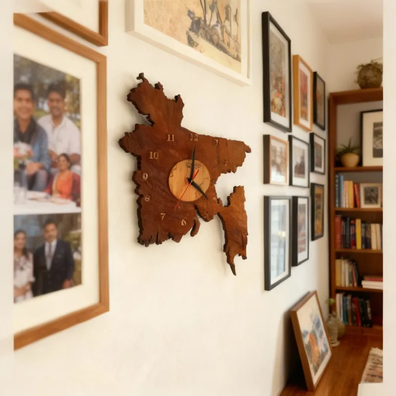 Bangladesh mape wall clock