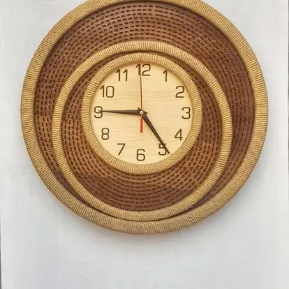 wooden wall clock - Thumbnail 4