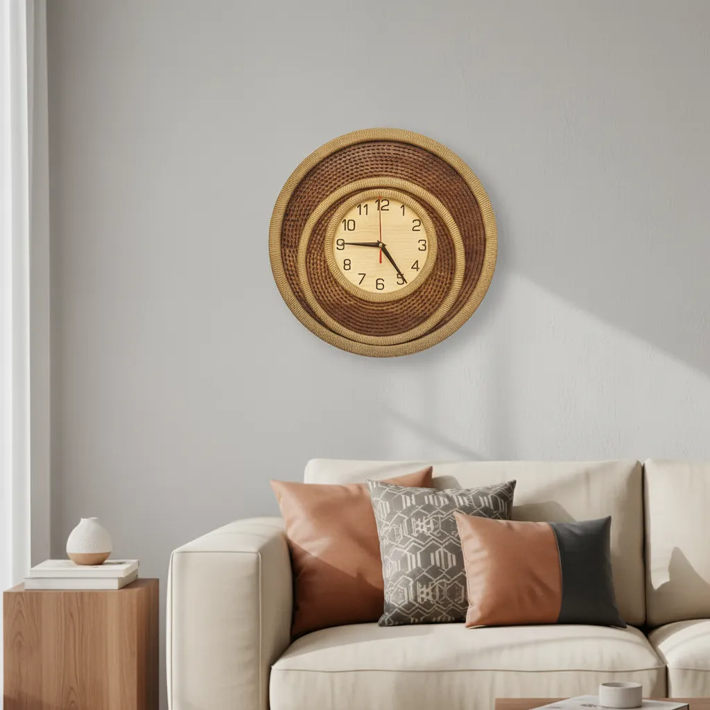wooden wall clock