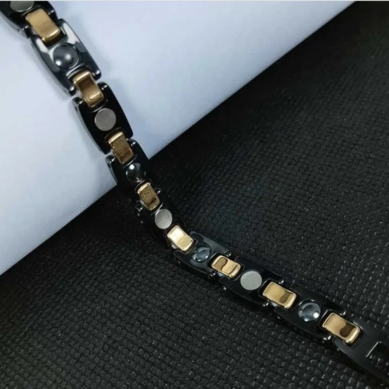Ceramic Bracelet Golden Stone - Image 3