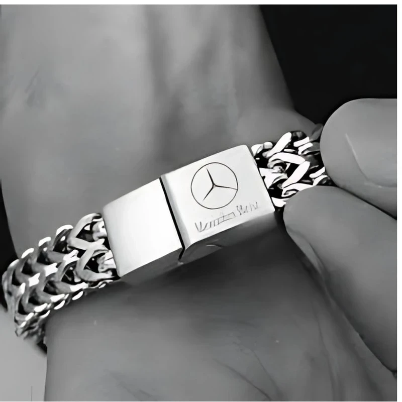 Artistry Raven silver Cuban Chain Bracelet
