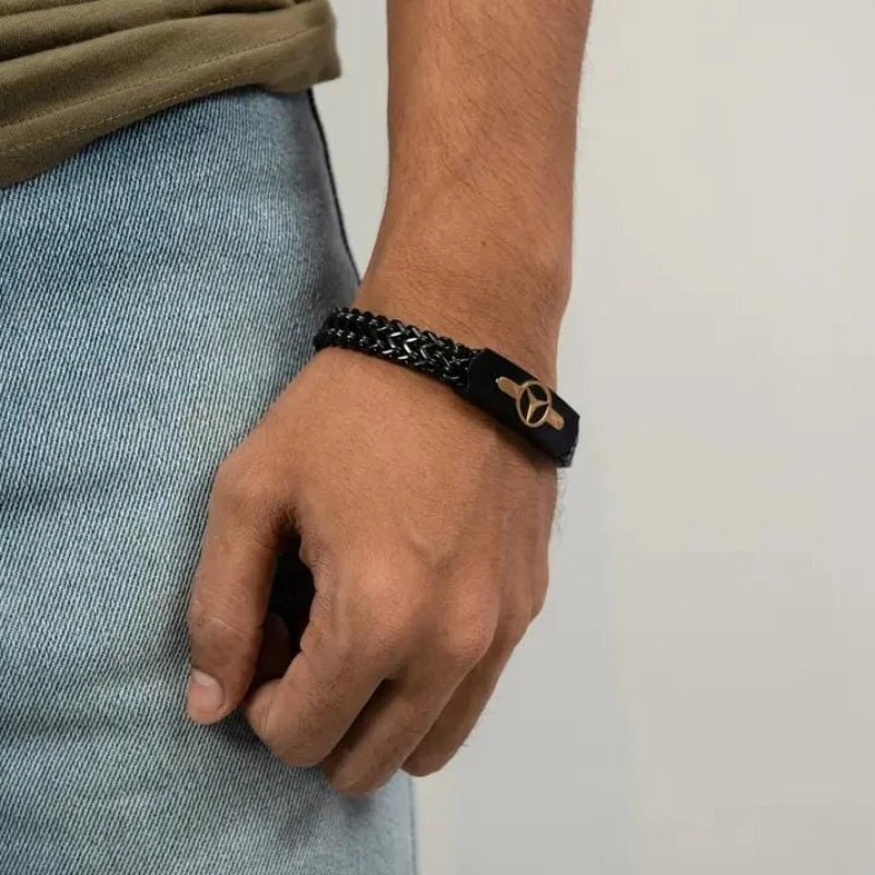Artistry Raven black Thick Cuban Chain Bracelet