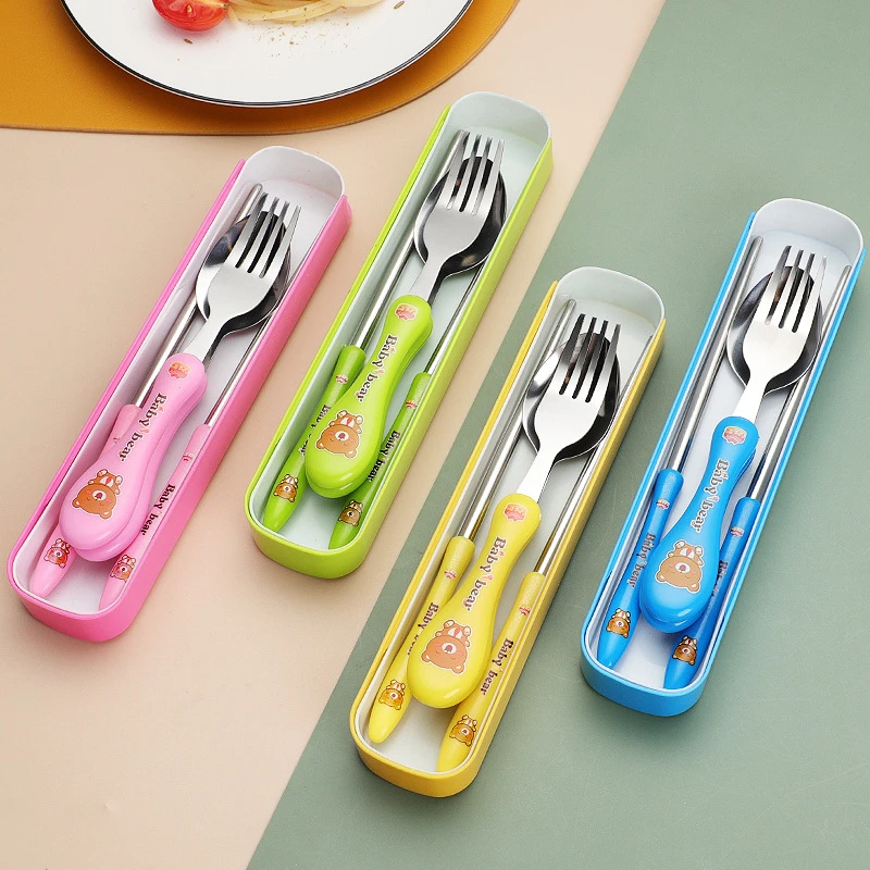Greedy Bear Portable Stainless Steel Cutlery Set
