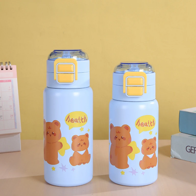 Premium 316 Stainless Steel Kids’ Insulated Bottle – Stylish Double-Drink Straw Cup for Girls - Image 5