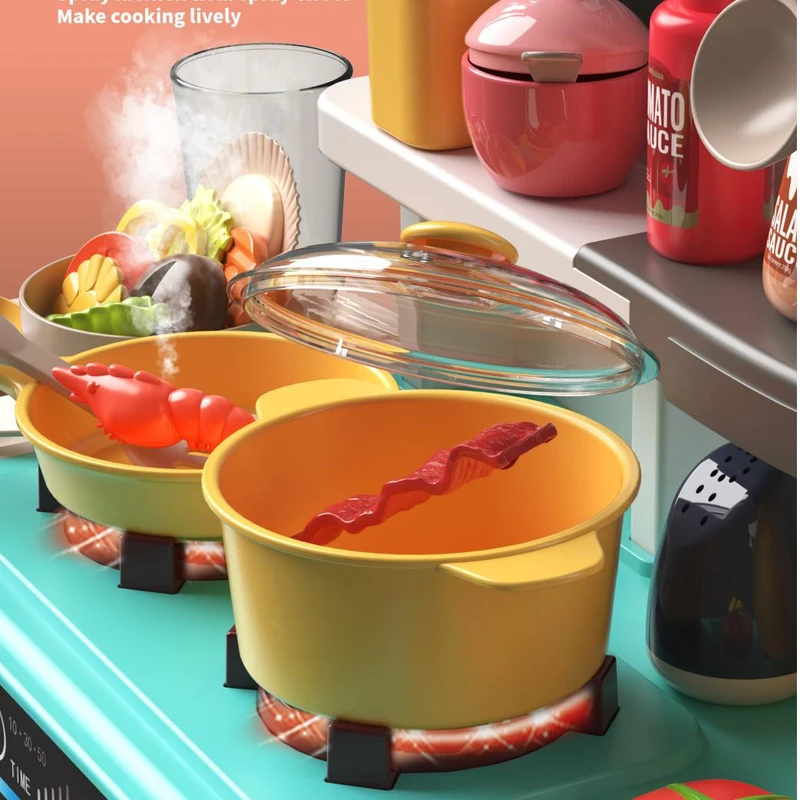 68cm Pretend Play Kitchen Set for Kids - Image 3