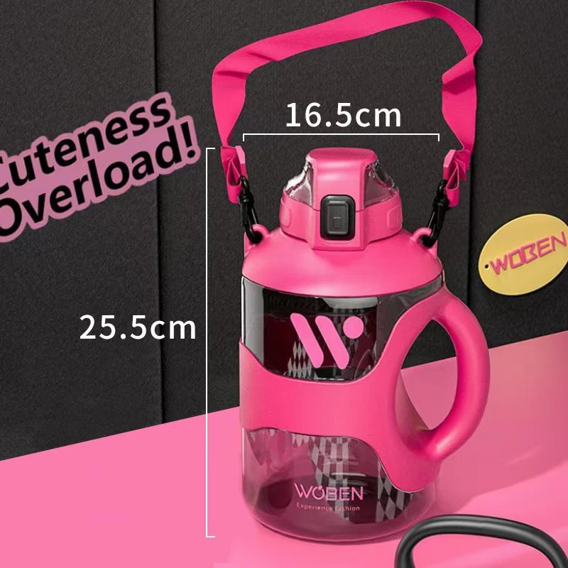 2200ml Big Bpa Free leakproof waterbottle - Image 4