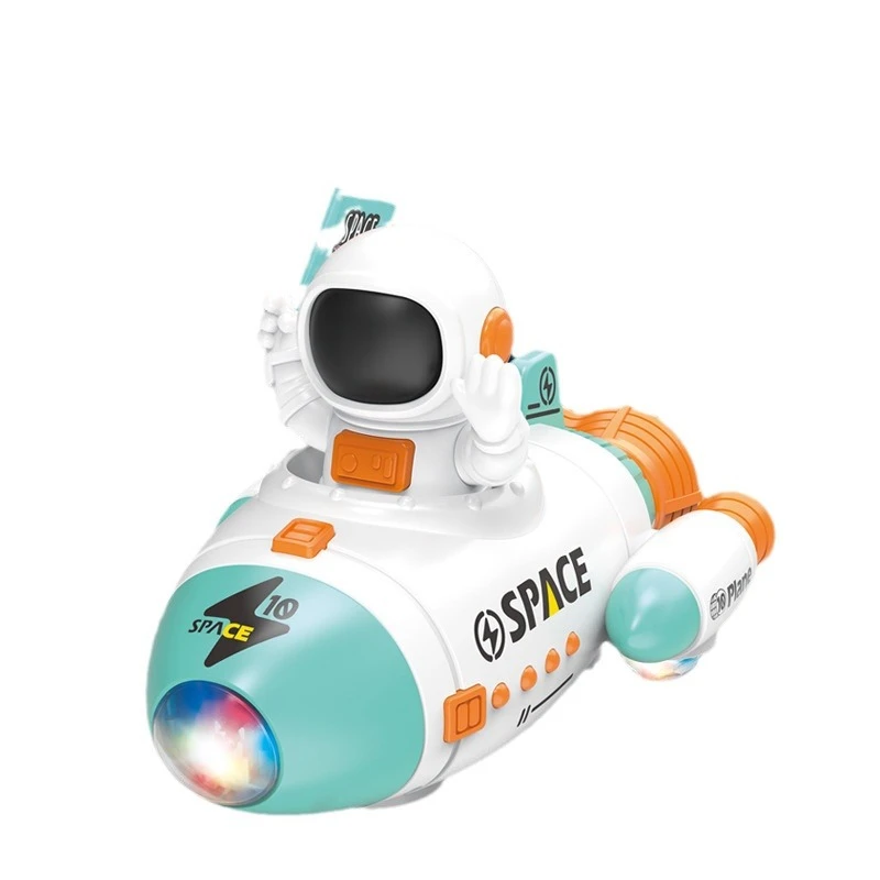 360° Rotating Electric Rocket Toy for Kids