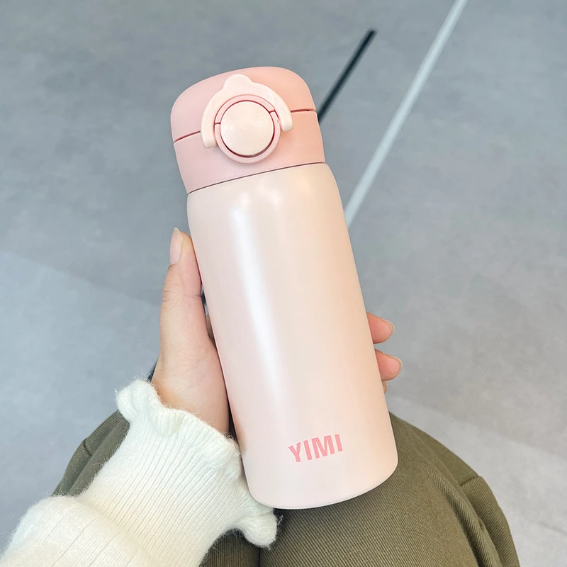 YIMI Simple Stainless Steel Thermos Bottle - Image 3