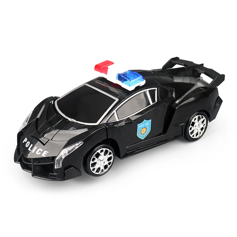 Electric Transforming Police Car Toy