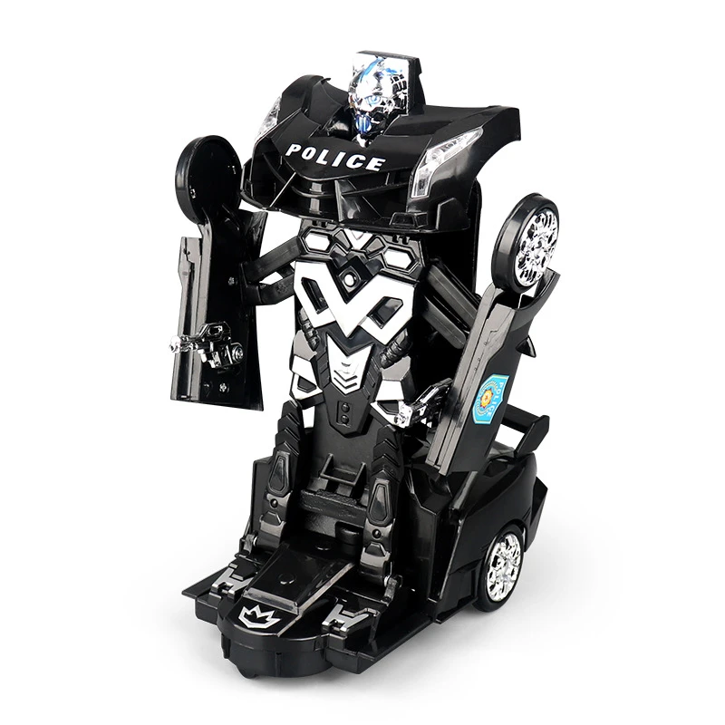 Electric Transforming Police Car Toy