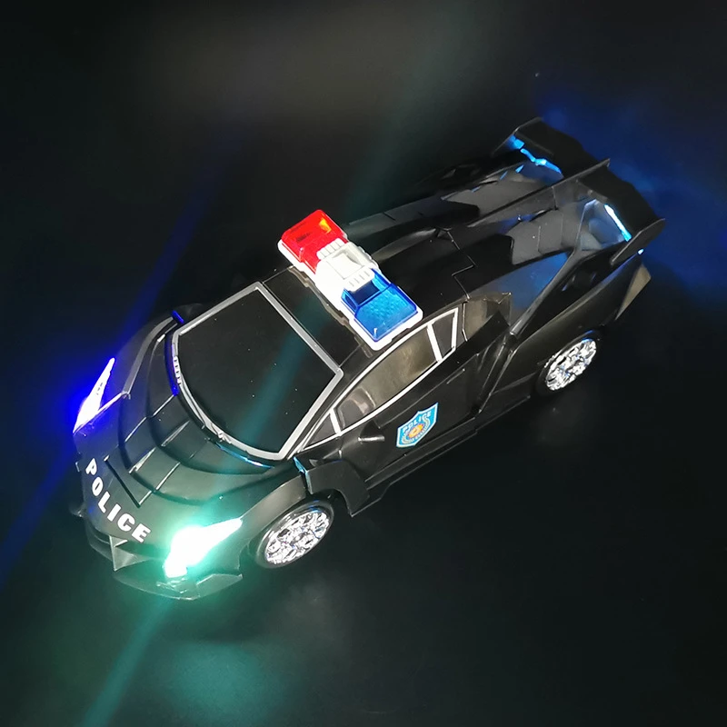 Electric Transforming Police Car Toy - Image 3