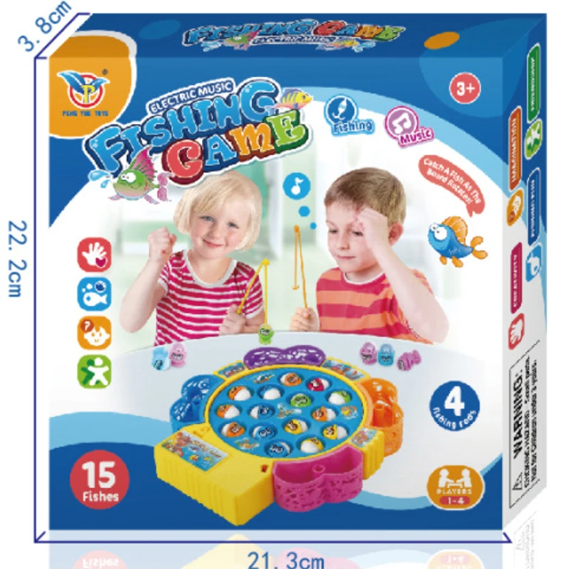 Electric Musical Rotating Fishing Game Set for Kids - Image 6