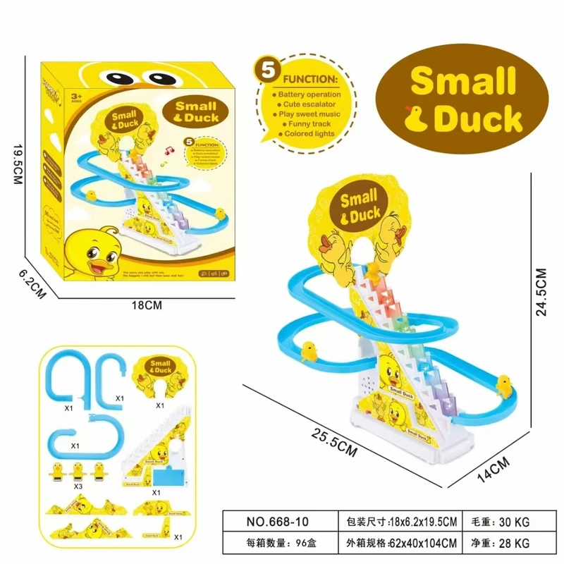 Cute Duck Slide Toy with Music & Lights