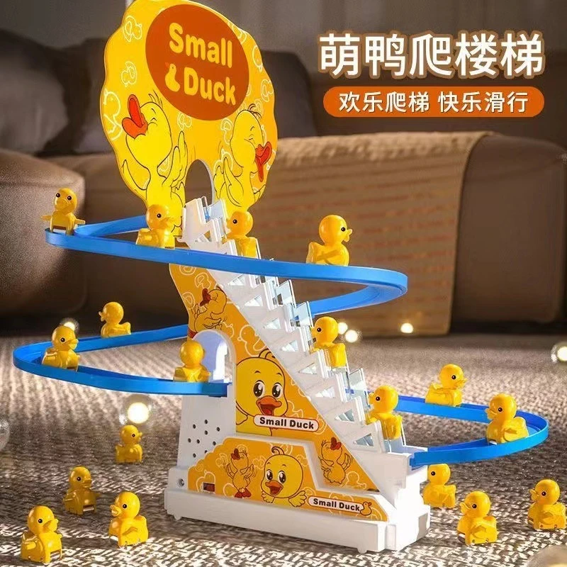 Cute Duck Slide Toy with Music & Lights