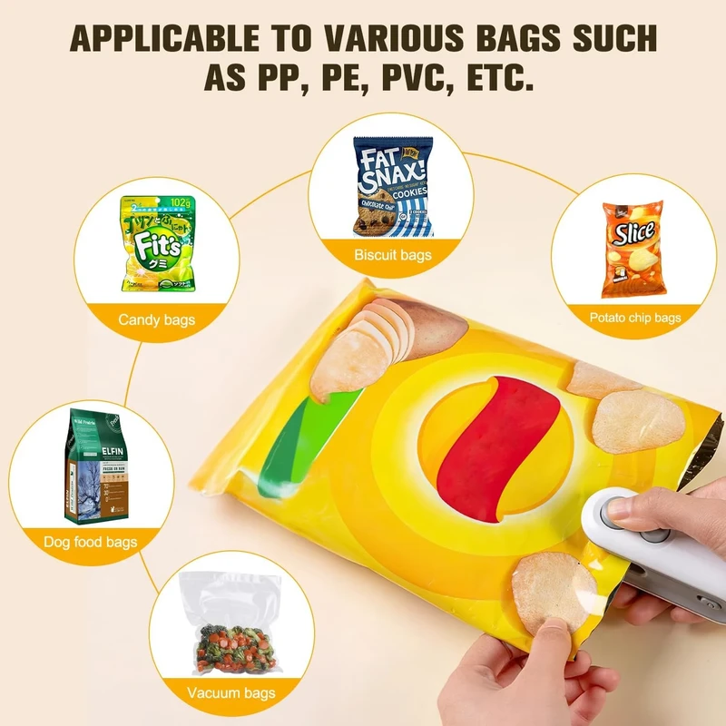 Mini Bag Sealer 2 in 1 USB Rechargeable