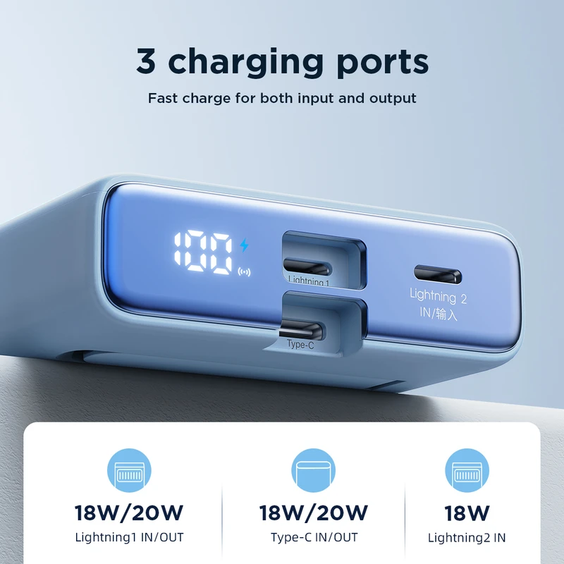 Joyroom JR-PBM01 20W Magnetic Wireless Power Bank 10000mAh