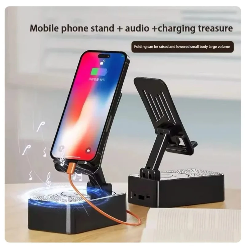 3 In 1 Mobile Stand, Bluetooth Speaker, Power