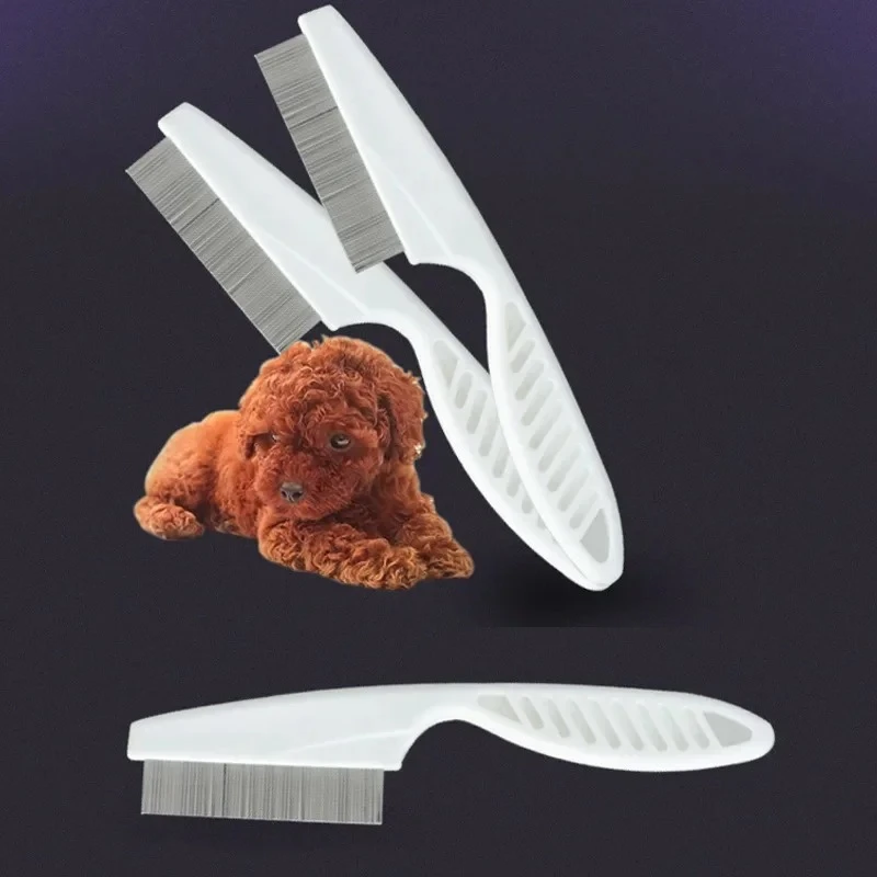 Pet Hair Shedding Comb Stainless Steel Flea Comb for Cat Dog Pet Comfort Cats Hair Grooming Comb Dog Cat Fur Removal Brush - Image 6