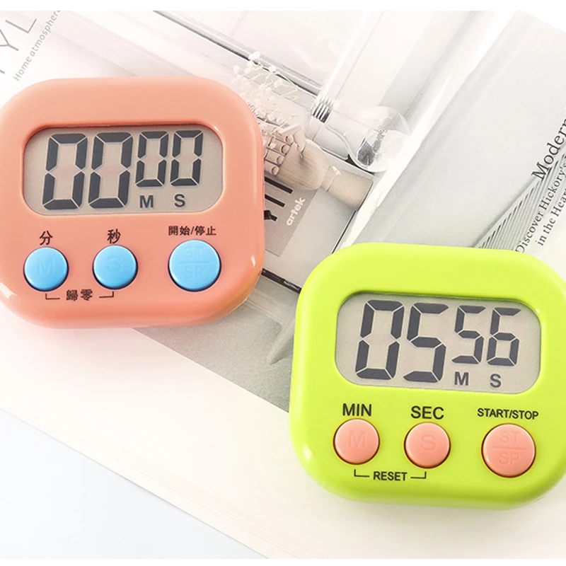 Kitchen Timer LCD Digital Countdown Timer Cooking Timer Clock Home Kitchen Accessories (battery not included) - Image 8