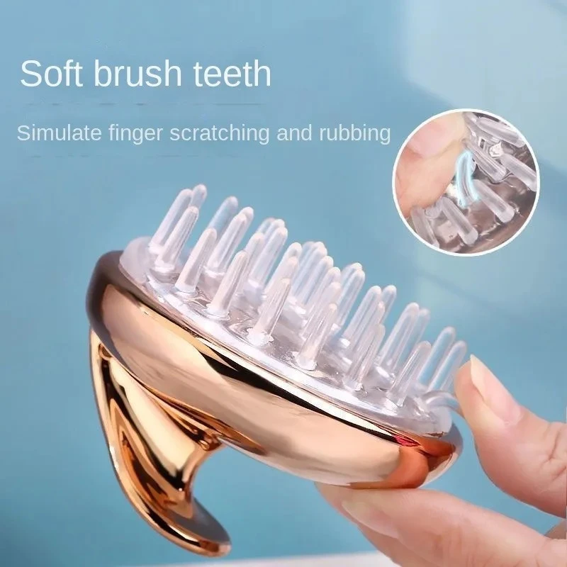 Hair Scalp Massager Shampoo Brush With Soft Silicone Bristles Scalp Hair Care Scrubber Contorl Dandruff Hair&Head Bath Washing Brush for Men and Women