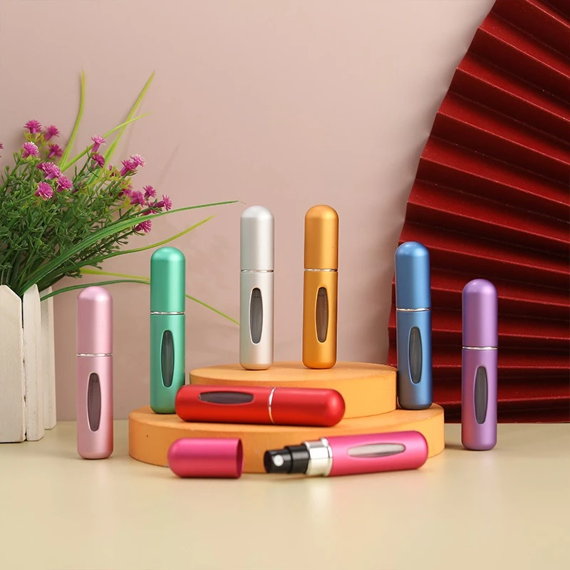 Portable Perfume Travel Refillable Bottle, Travel Size Cologne Atomizer Dispenser, Pocket Purse Perfume On The Go Container, Spray Bottles For Traveling 5ml
