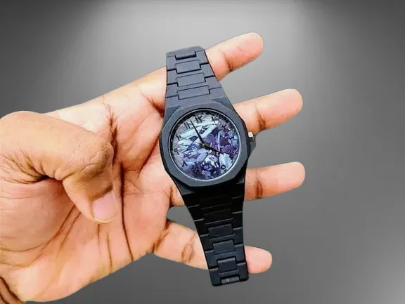 Arabic Watch Full Black Colour Dial kelografi Colour Mix Watch