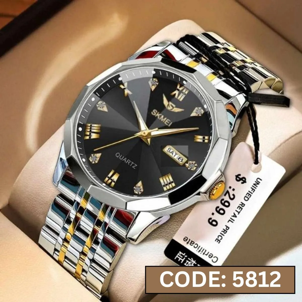 SKMEI WATCH MODEL 811 TOTON AR DIAL BLACK COLOUR WATCH FOR MAN