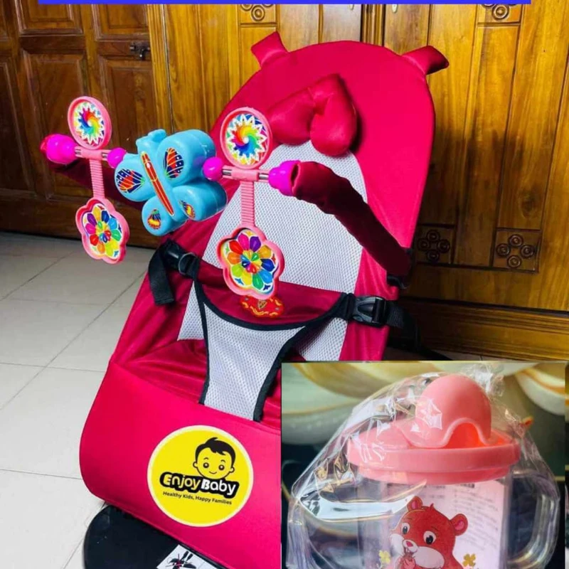 Baby Bouncer With Mumpot & Pillow - Image 3