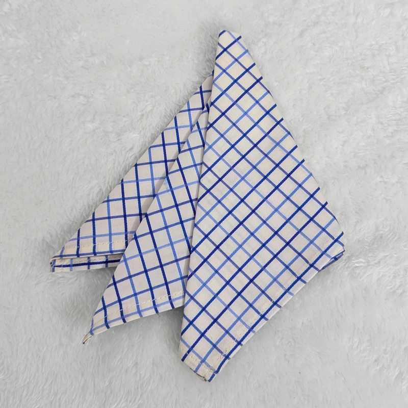 Checkered 10x10 Pocket Squares. PS-1016