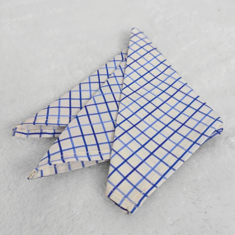 Checkered 10x10 Pocket Squares. PS-1016