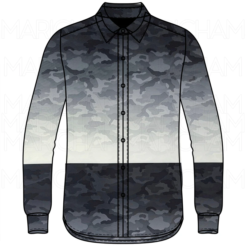 Double Color Camouflage With Stripe Design Stretchable Fabric F942069 - Image 5