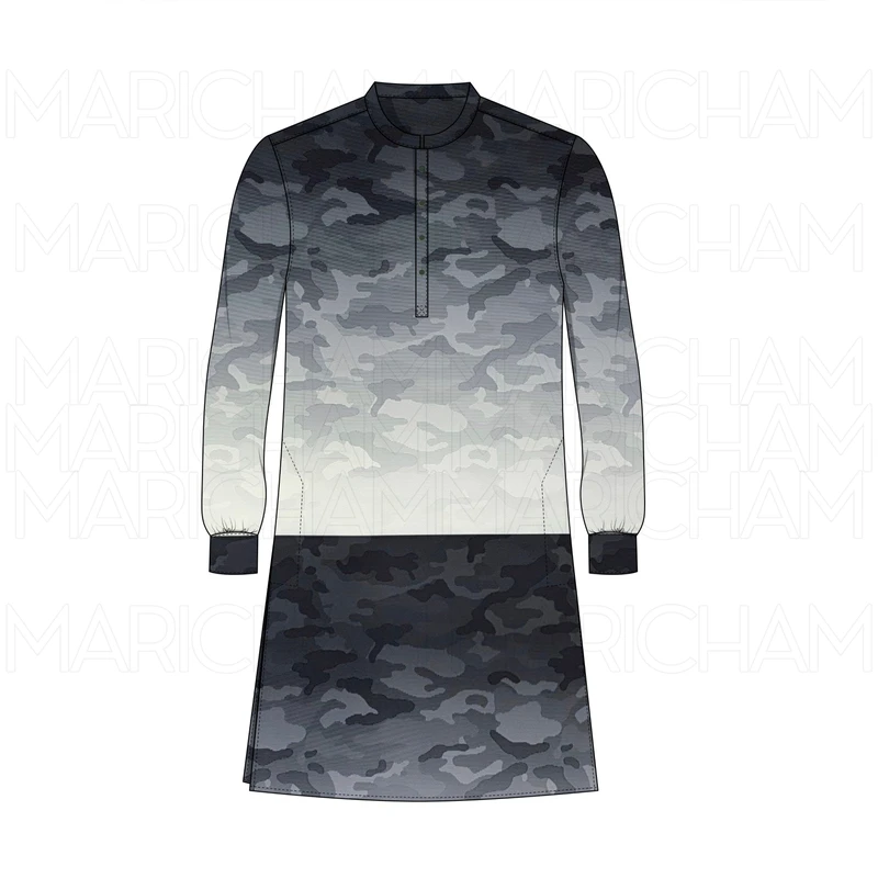 Double Color Camouflage With Stripe Design Stretchable Fabric F942069 - Image 7