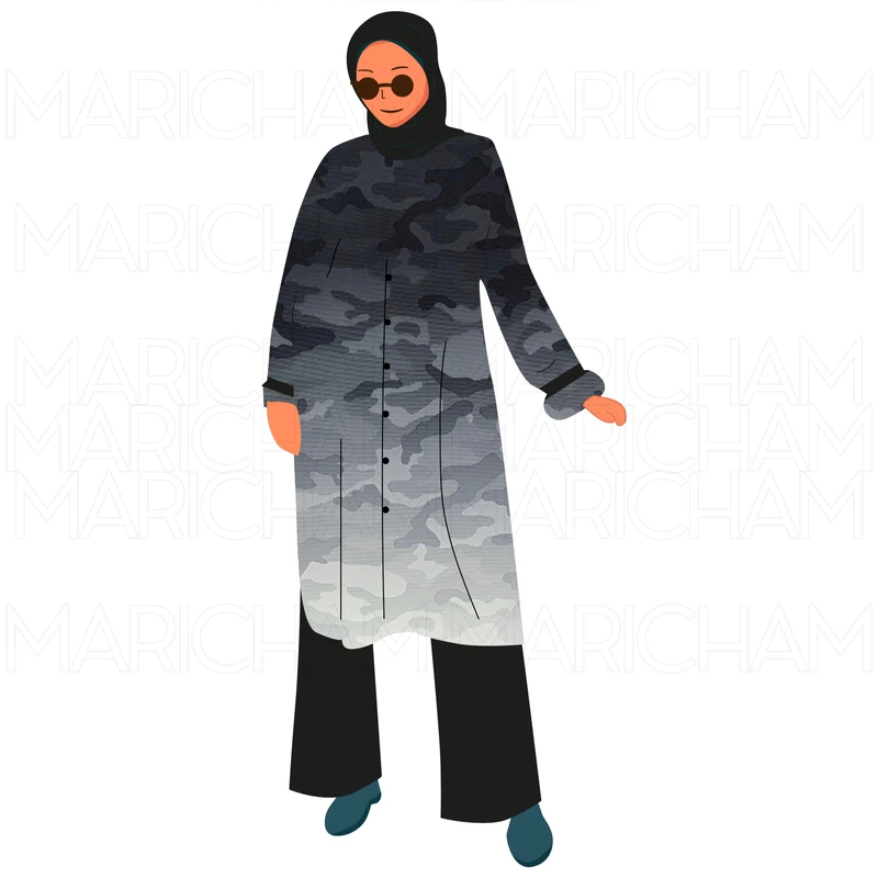Double Color Camouflage With Stripe Design Stretchable Fabric F942069 - Image 10