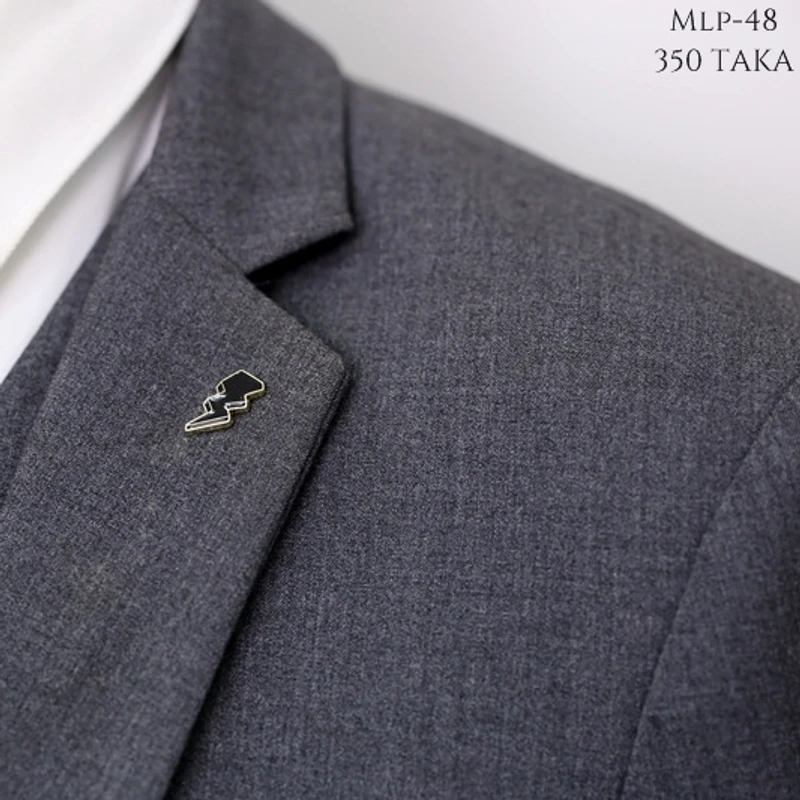 Thunderbolt Shaped Metal Lapel Pin. MLP-48