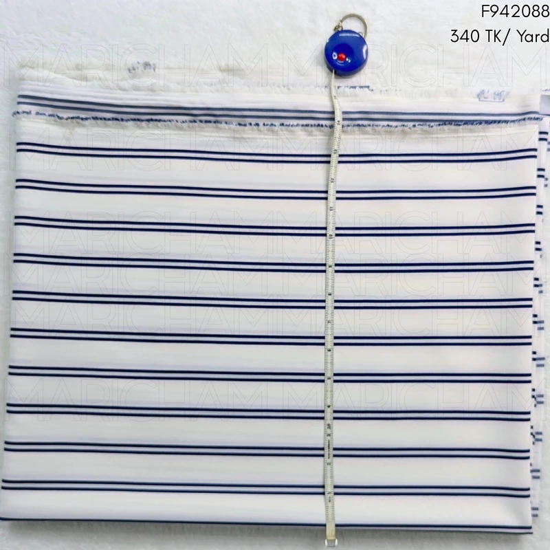 Tencel Stripe Fabric F942088 - Image 4