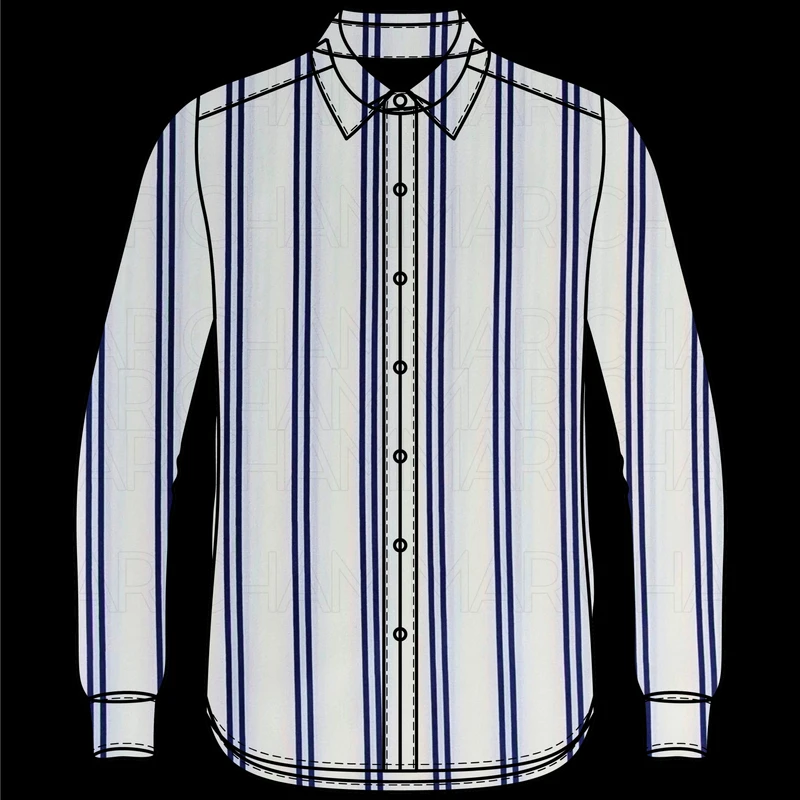 Tencel Stripe Fabric F942088 - Image 6