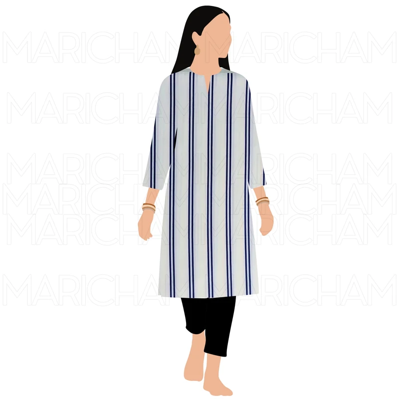 Tencel Stripe Fabric F942088 - Image 10