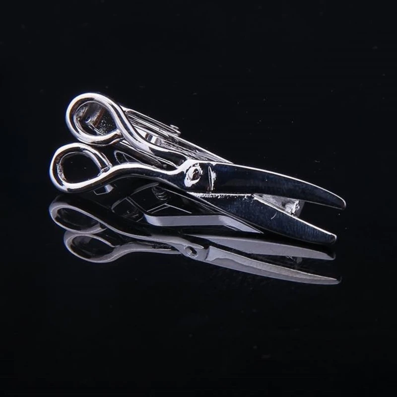 Silver Scissor Tie Clip. TC-9