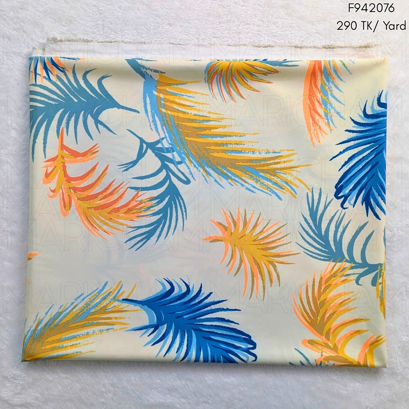 Leaves Design Stretchable Fabric F942076 - Image 3