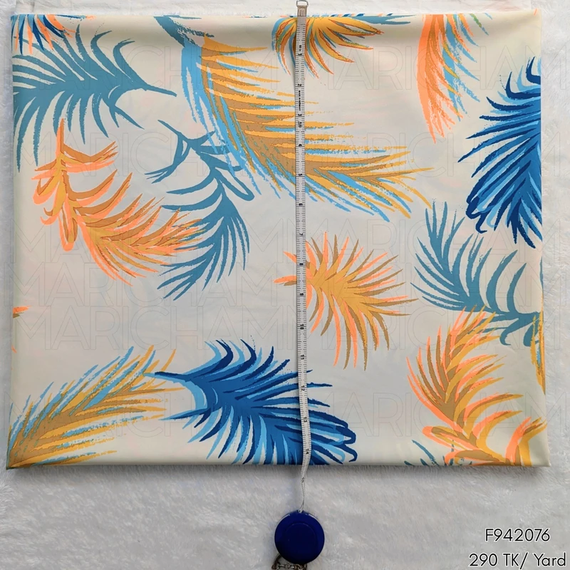 Leaves Design Stretchable Fabric F942076 - Image 4